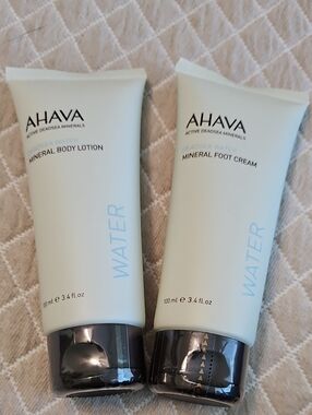 AHAVA DEADSEA WATER Body Lotion & Foot Cream SEALED